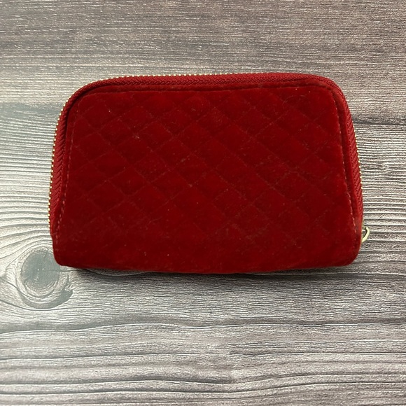 Adrienne Vittadini Red Wallet with Gold Accents - Picture 3 of 6